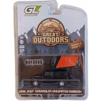 Greenlight 1:64 Jeep Wrangler Unlimited Rubicon 2008 with Modern Rooftop Camper